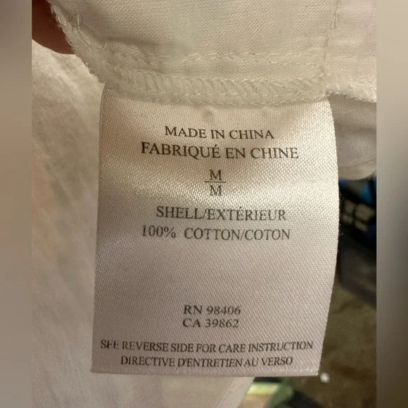 Theory 100 % cotton button down white shirt - Picture 5 of 5